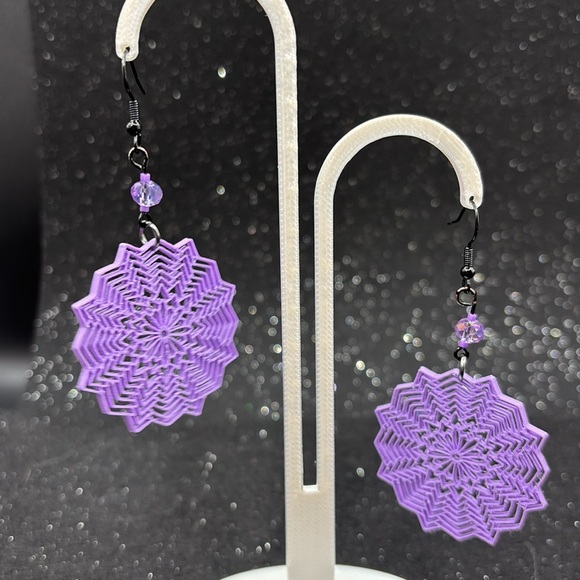 Purple Earrings - Picture 6 of 6
